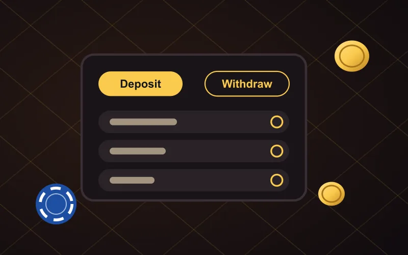 Book of Bet online banking Book of Bet online banking cashier with deposit and withdraw buttons